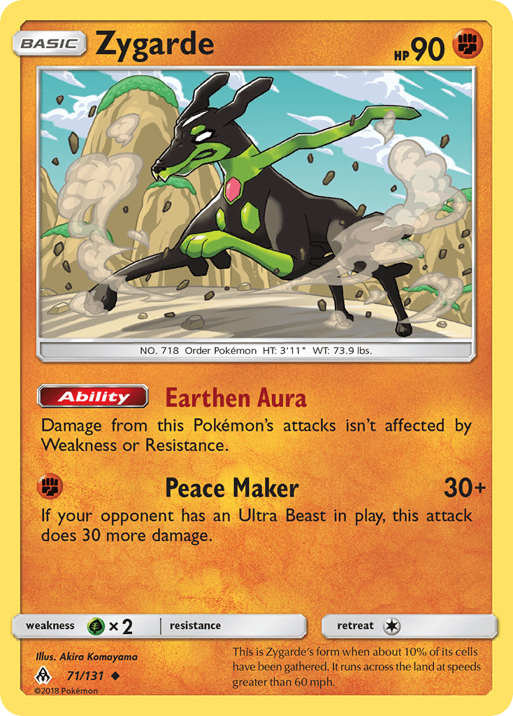 Zygarde, Forbidden Light 71