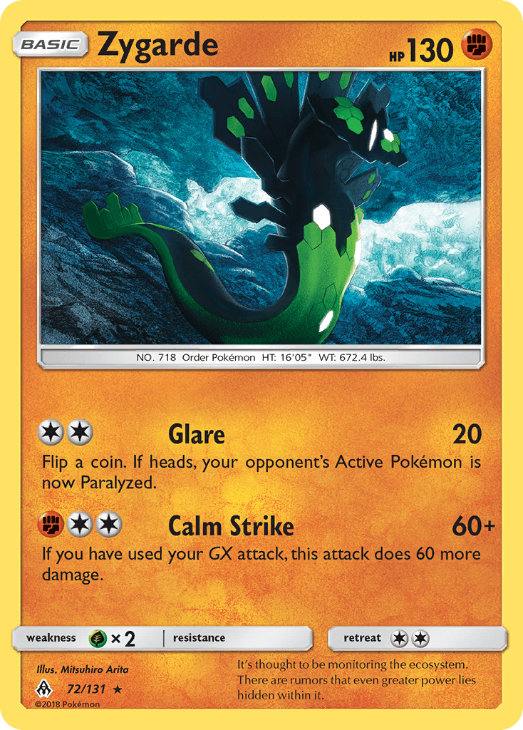Zygarde, Forbidden Light 72
