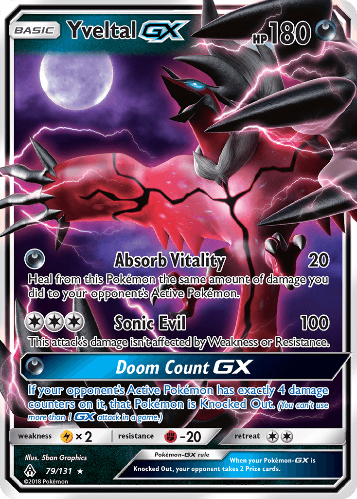 Yveltal-GX, Forbidden Light 79
