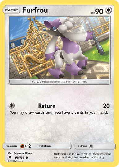 Furfrou, Forbidden Light 99