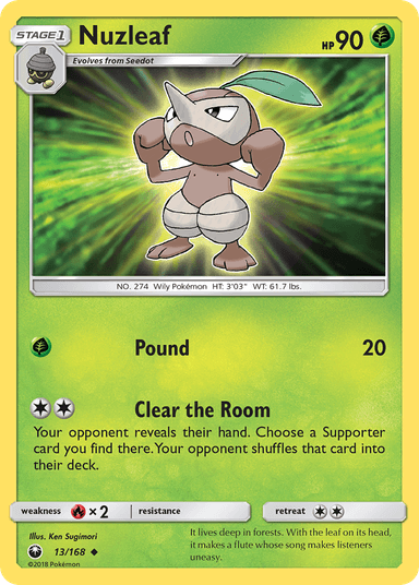 Nuzleaf, Celestial Storm 13
