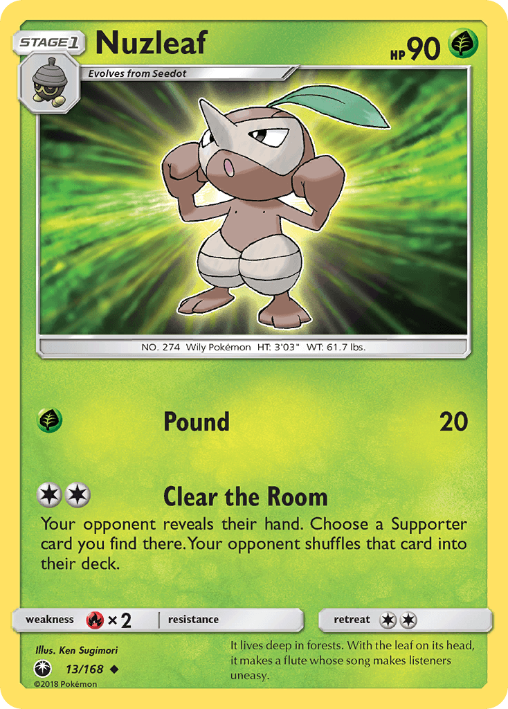 Nuzleaf, Celestial Storm 13