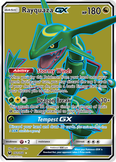 Rayquaza-GX, Celestial Storm 160