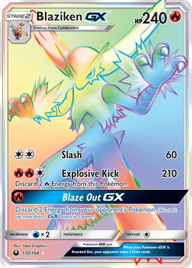 Blaziken-GX, Celestial Storm 170