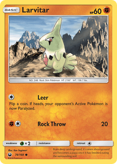 Larvitar, Celestial Storm 74
