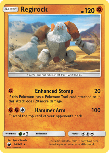 Regirock, Celestial Storm 80
