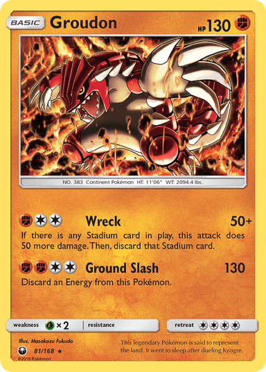 Groudon, Celestial Storm 81