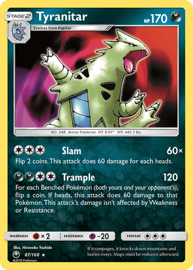 Tyranitar, Celestial Storm 87