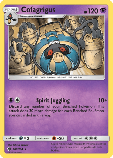 Cofagrigus, Lost Thunder 100