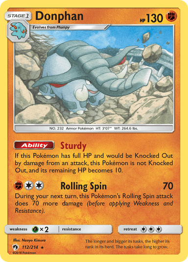 Donphan, Lost Thunder 112