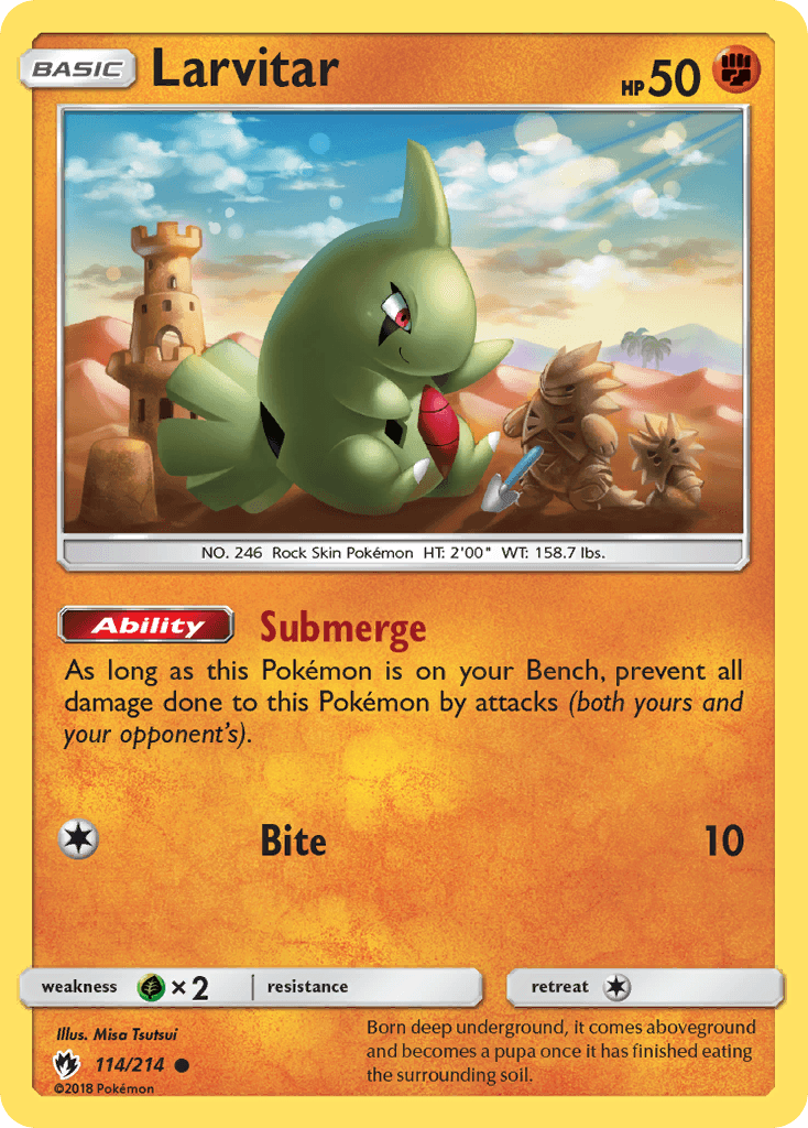 Larvitar, Lost Thunder 114