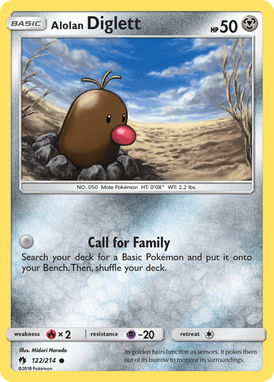 Alolan Diglett, Lost Thunder 122