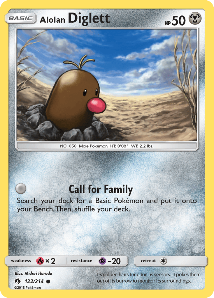 Alolan Diglett, Lost Thunder 122