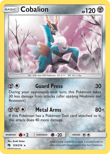 Cobalion, Lost Thunder 129