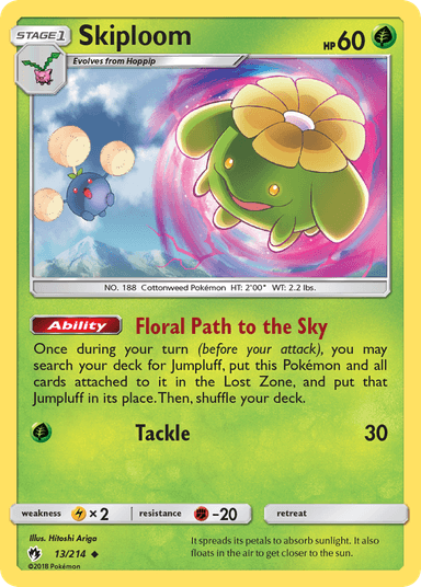 Skiploom, Lost Thunder 13