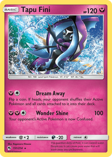 Tapu Fini, Lost Thunder 151