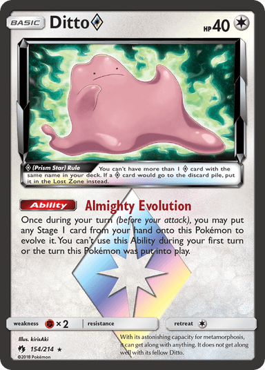 Ditto ◇, Lost Thunder 154