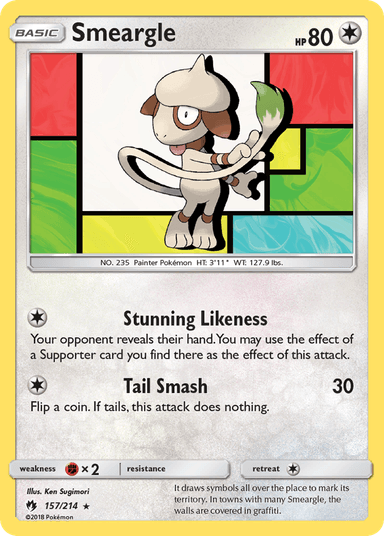 Smeargle, Lost Thunder 157