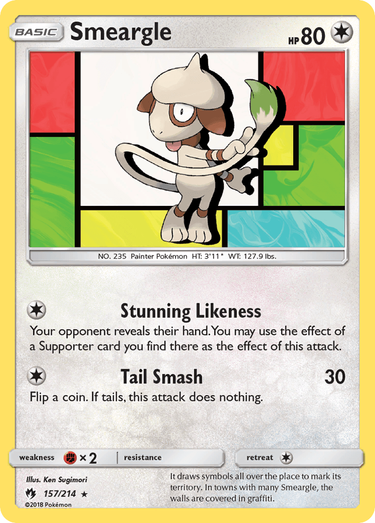 Smeargle, Lost Thunder 157