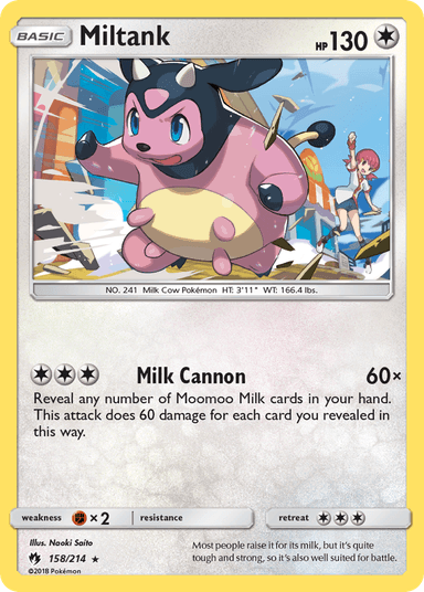 Miltank, Lost Thunder 158