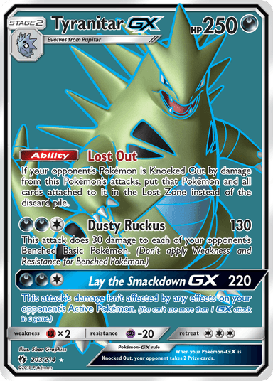 Tyranitar-GX, Lost Thunder 203