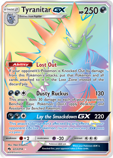 Tyranitar-GX, Lost Thunder 223