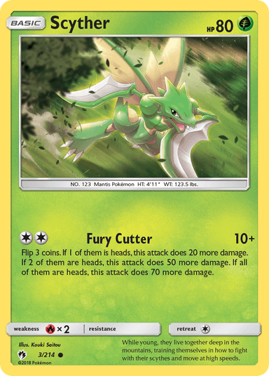 Scyther, Lost Thunder 3