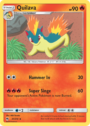 Quilava, Lost Thunder 41