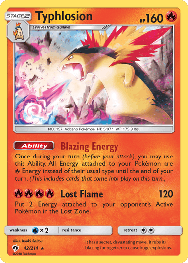 Typhlosion, Lost Thunder 42