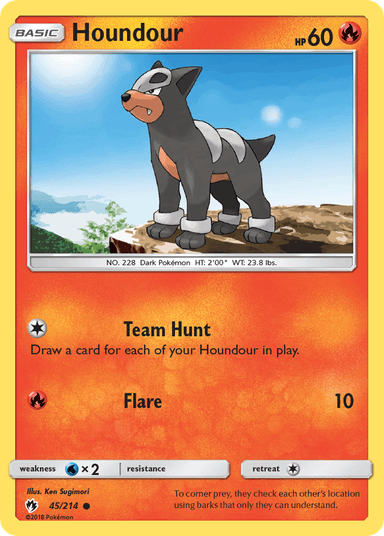 Houndour, Lost Thunder 45