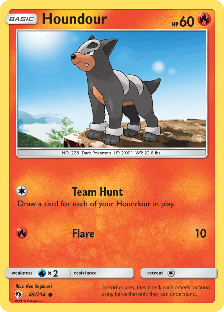 Houndour, Lost Thunder 45