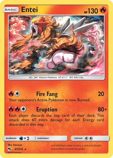 Entei, Lost Thunder 47