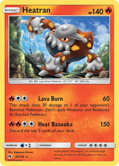 Heatran, Lost Thunder 48