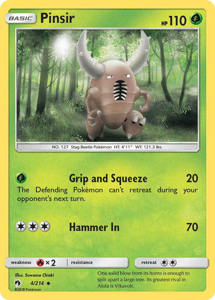 Pinsir, Lost Thunder 4