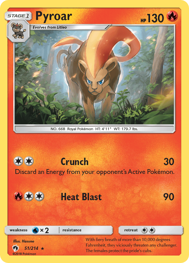 Pyroar, Lost Thunder 51