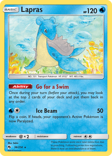 Lapras, Lost Thunder 56