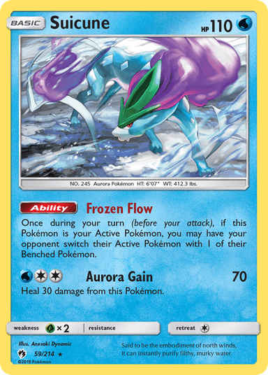Suicune, Lost Thunder 59