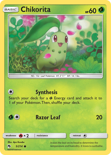 Chikorita, Lost Thunder 5