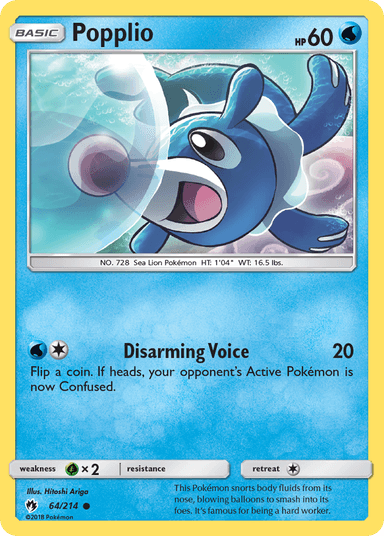 Popplio, Lost Thunder 64
