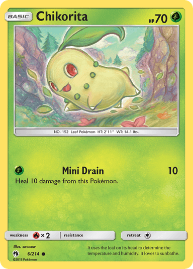 Chikorita, Lost Thunder 6