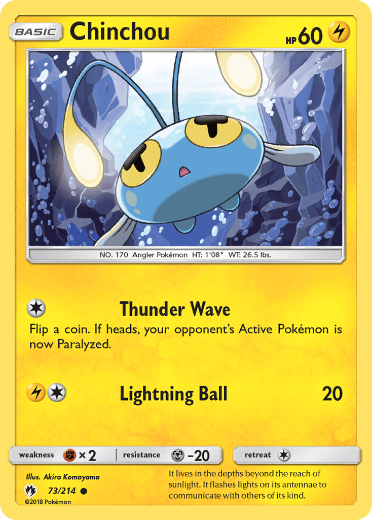 Chinchou, Lost Thunder 73