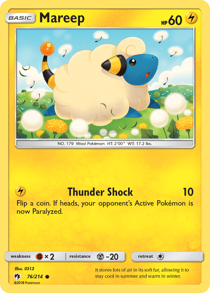 Mareep, Lost Thunder 76