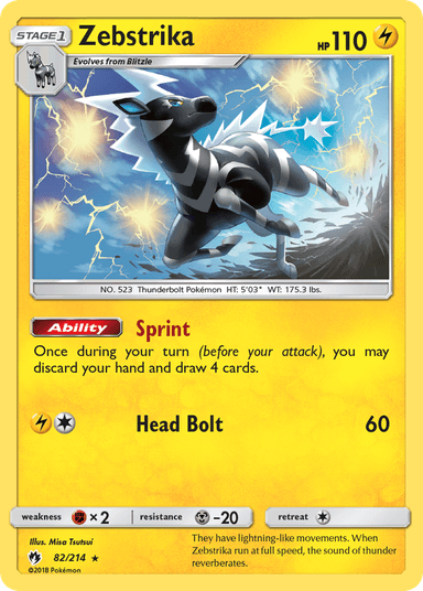 Zebstrika, Lost Thunder 82