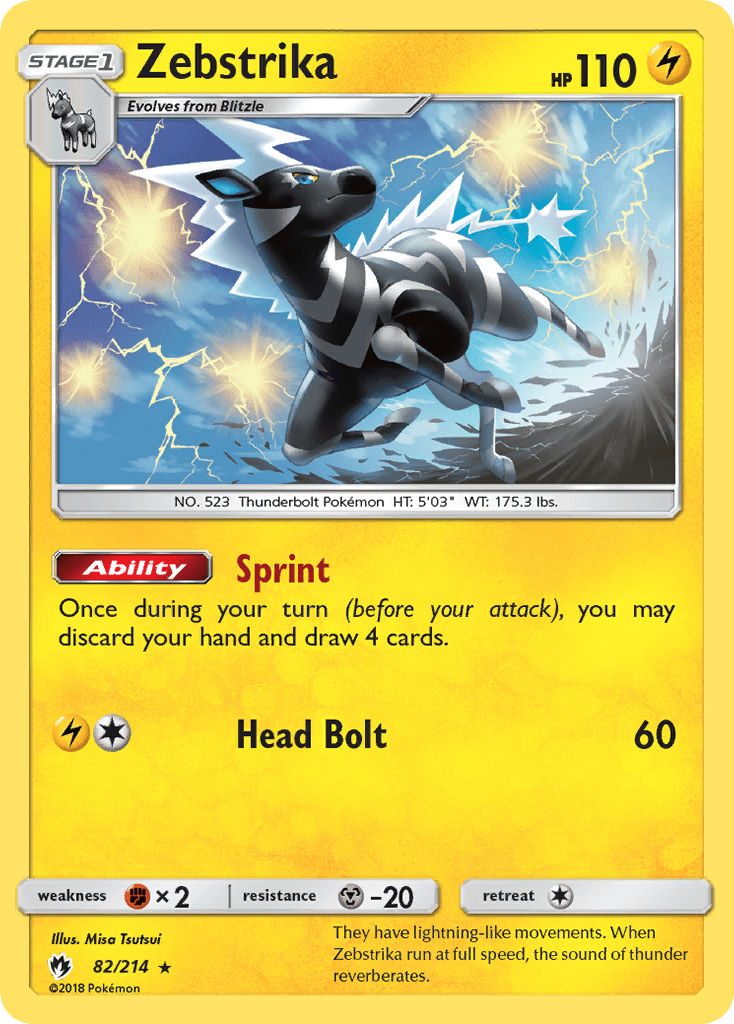 Zebstrika, Lost Thunder 82