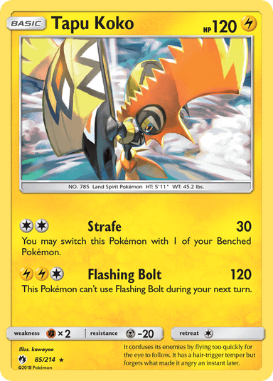 Tapu Koko, Lost Thunder 85