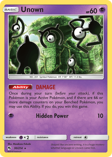 Unown, Lost Thunder 90