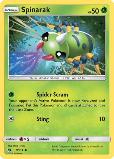 Spinarak, Lost Thunder 9