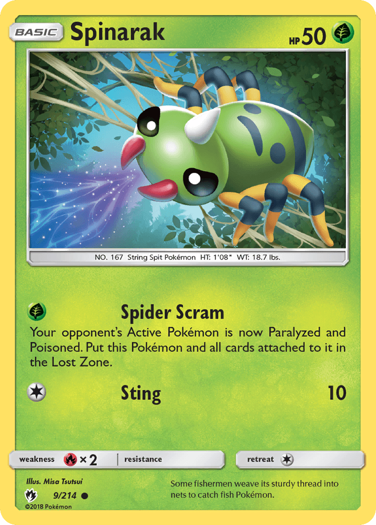 Spinarak, Lost Thunder 9