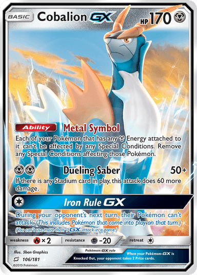 Cobalion-GX, Team Up 106