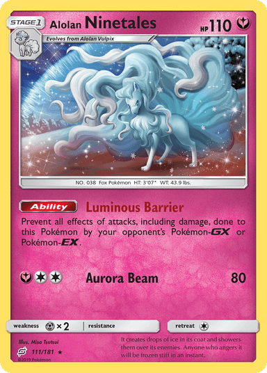 Alolan Ninetales, Team Up 111